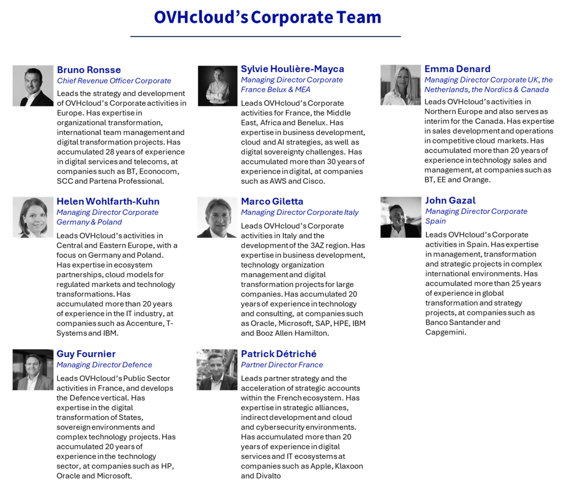 Corporate Organization OVHcloud 2026