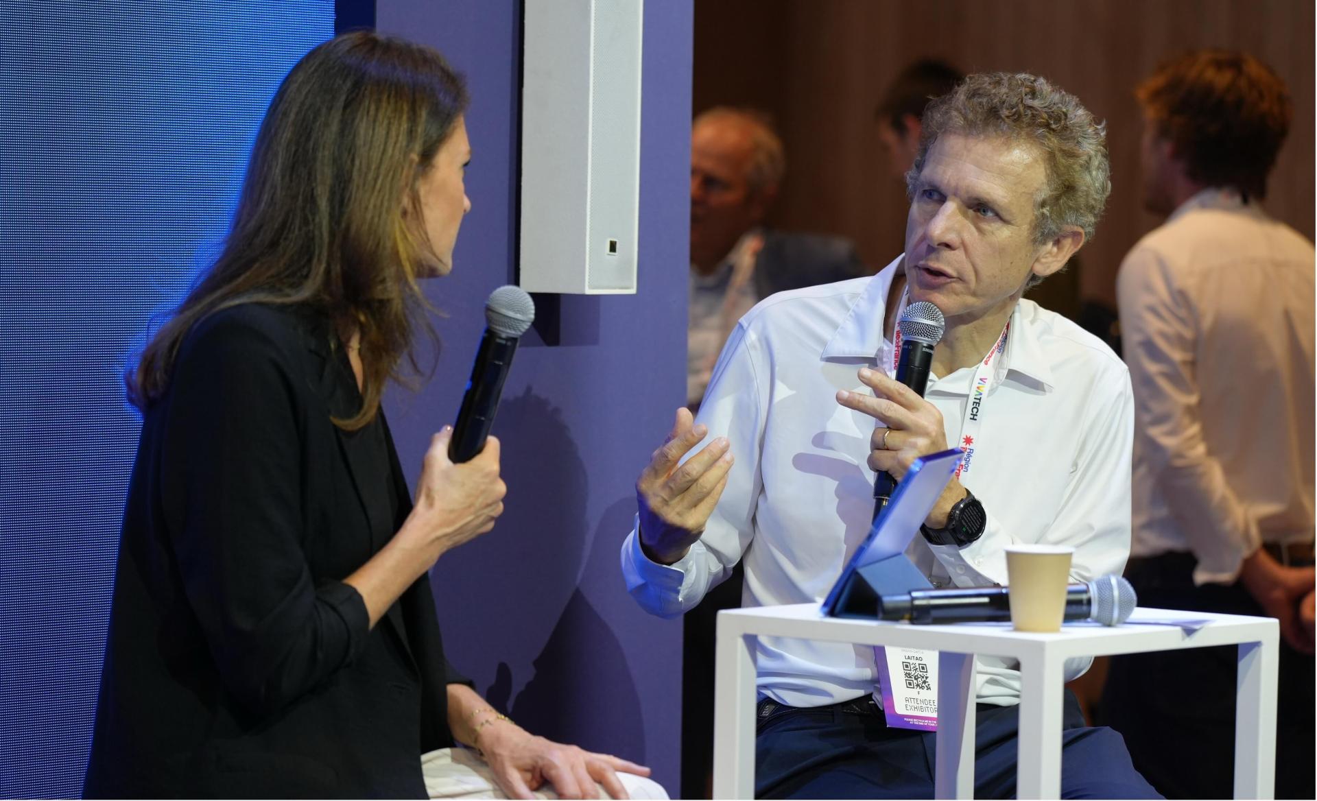 Gilles Babinet sur le stand OVHcloud à Vivatech