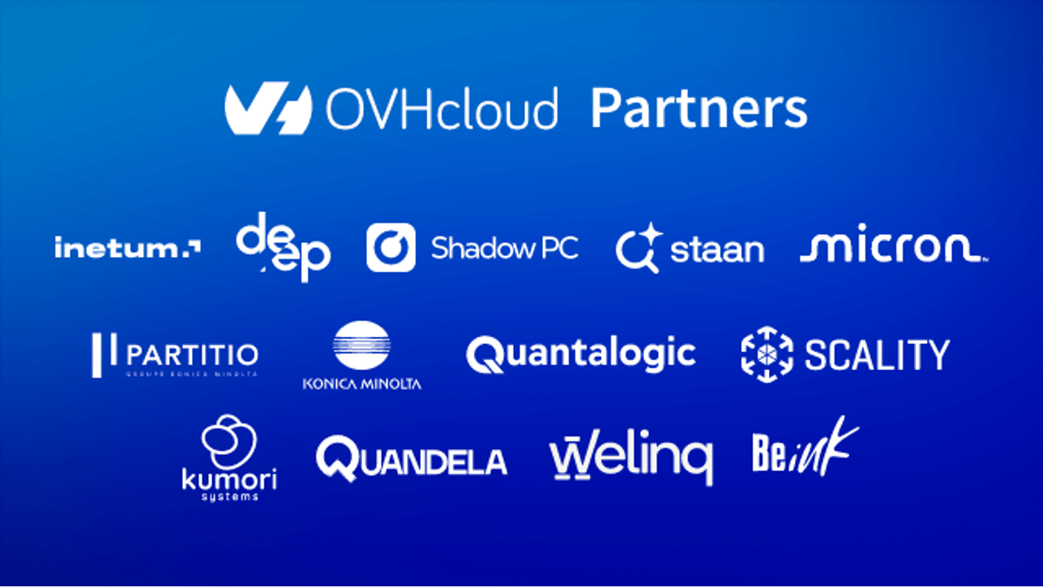 Partenaires de OVHcloud à Vivatech 2026